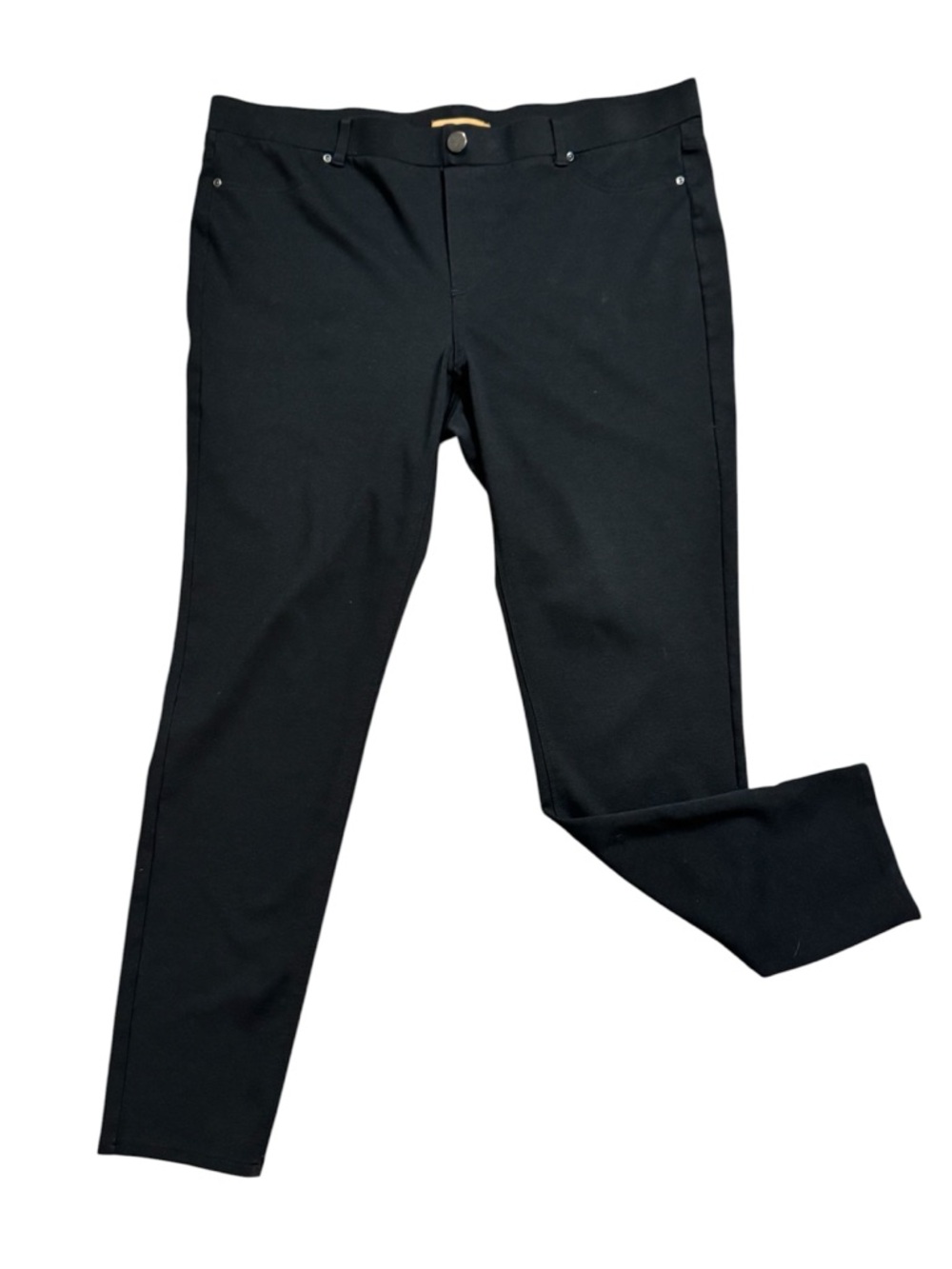 Ellen Tracy Black Stretch Ponte Leggings